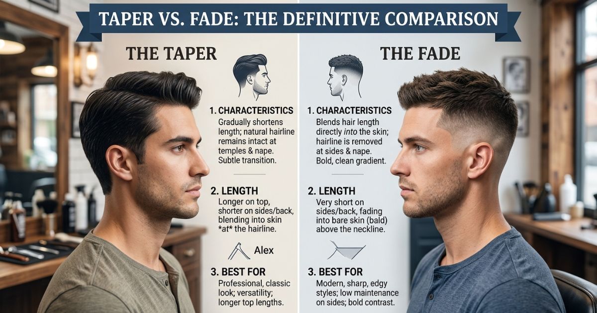Taper vs. Fade: The Definitive Comparison