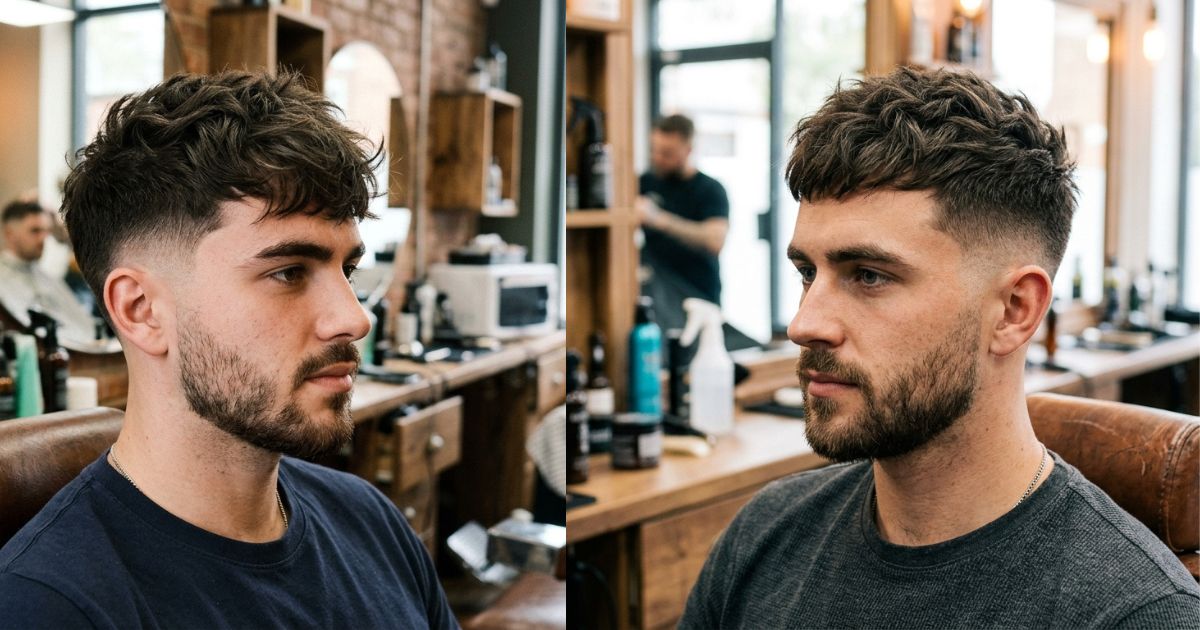 Textured Crop With Mid Taper Fade