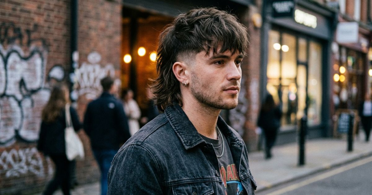Textured Fringe Mid Taper Mullet