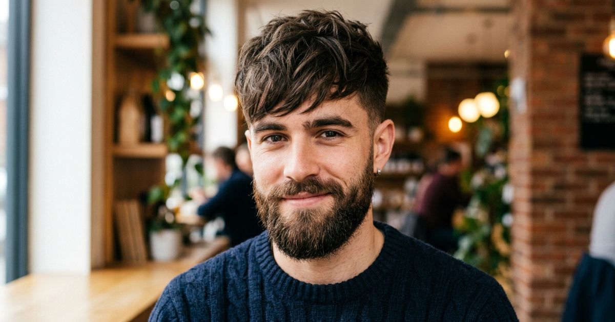 Textured Fringe with Beard