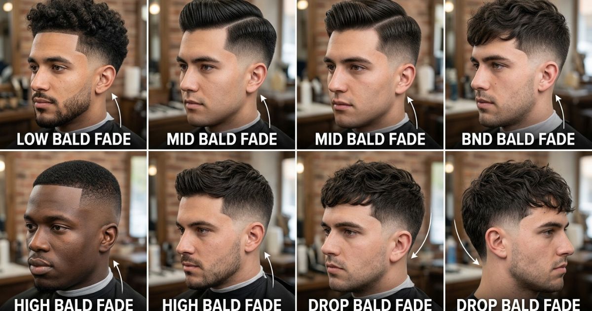 Types of Bald Fade Haircuts