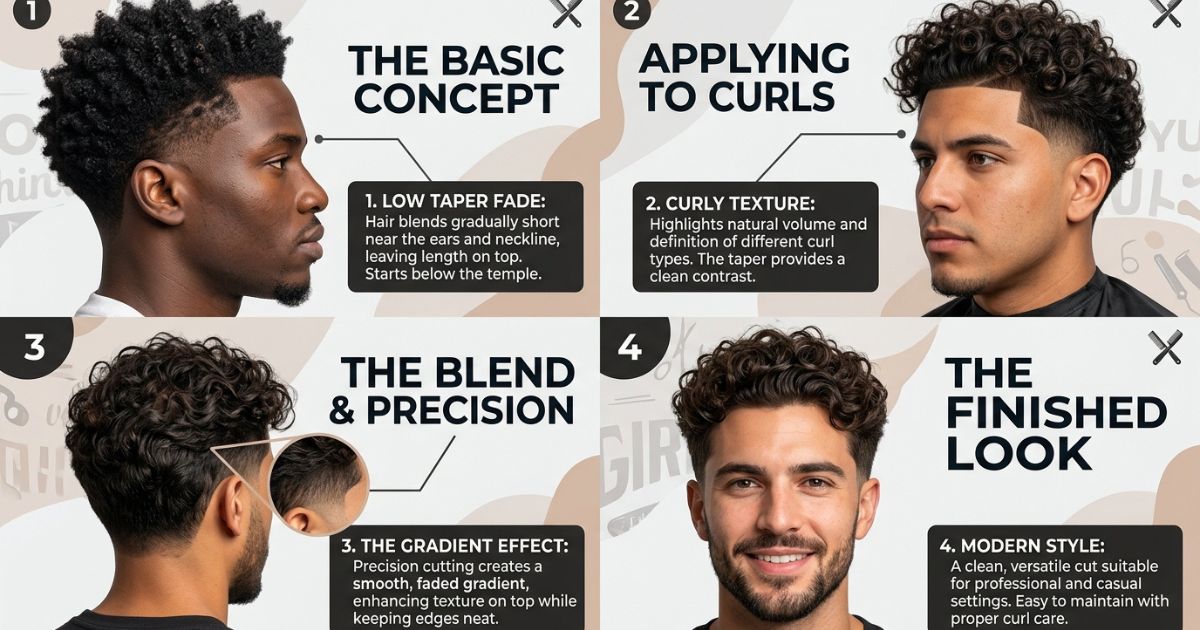 What Is A Low Taper Fade Curly Hair Haircut?