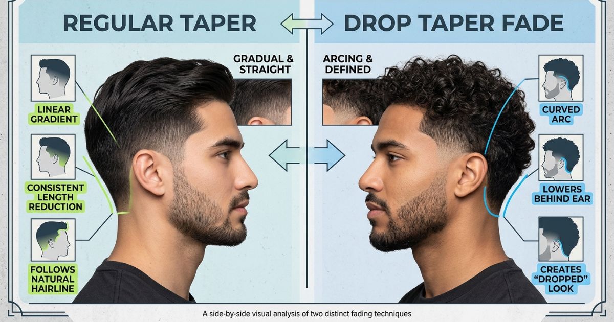 What Makes The Drop Taper Fade Different From A Regular Taper?
