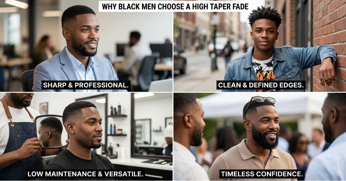 Why Black Men Choose a High Taper Fade