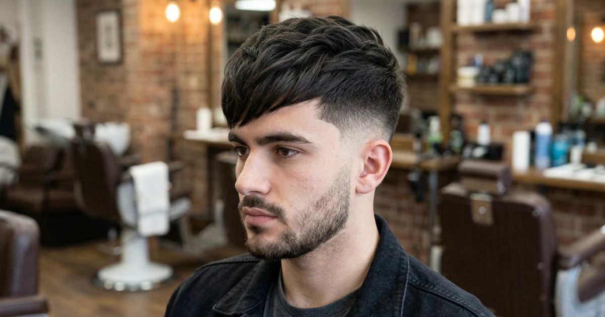 Angular Fringe Low Taper Fade
