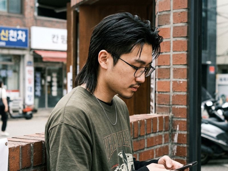 Asian Straight Mullet