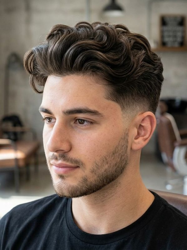 Blowout Taper Wavy Hair