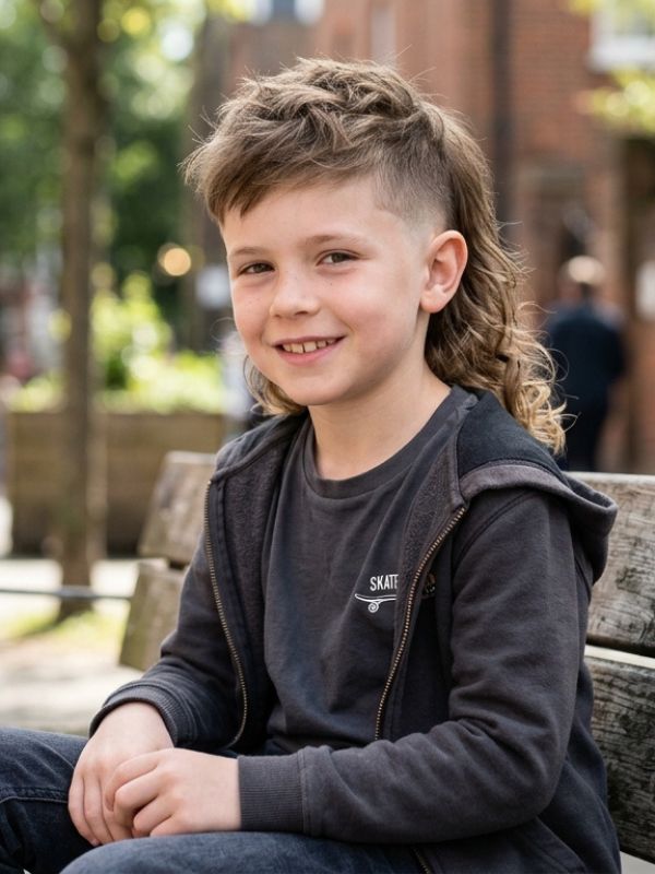  Boys Mullet Fade