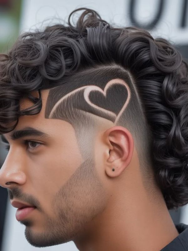 Burst Fade Heart Design