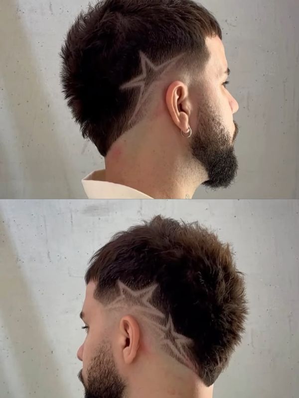 Burst Fade Star Design
