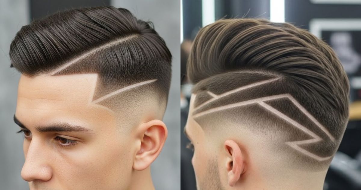 Burst Fade With Design vs Regular Burst Fade