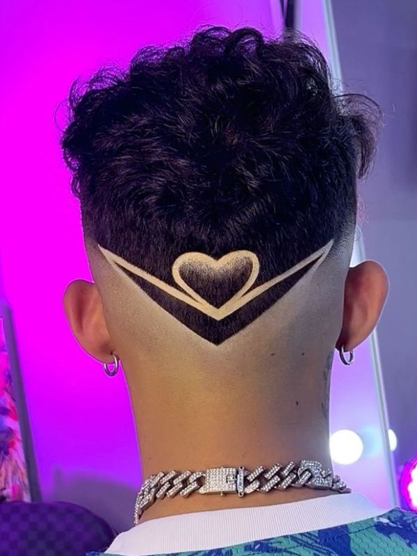 Burst Fade With V Design