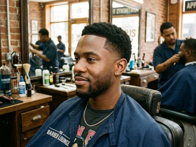 Classic Low Taper Fade Black Haircut