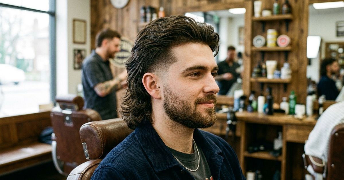 Classic Low Taper Fade Modern Mullet