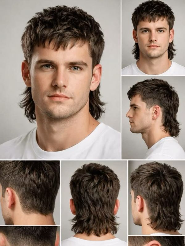 Classic Straight Hair Mullet
