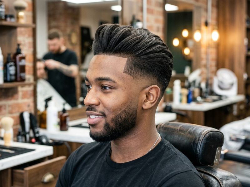 Clean Low Taper Fade Quiff