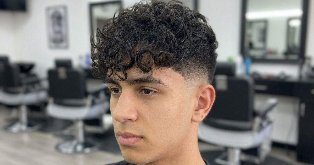 Curly Fringe Low Taper