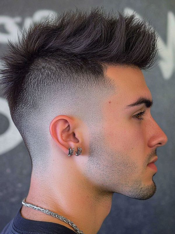 High Burst Fade Mohawk
