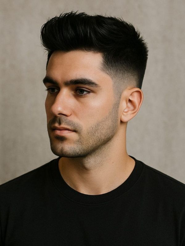 High Burst Fade with Beard