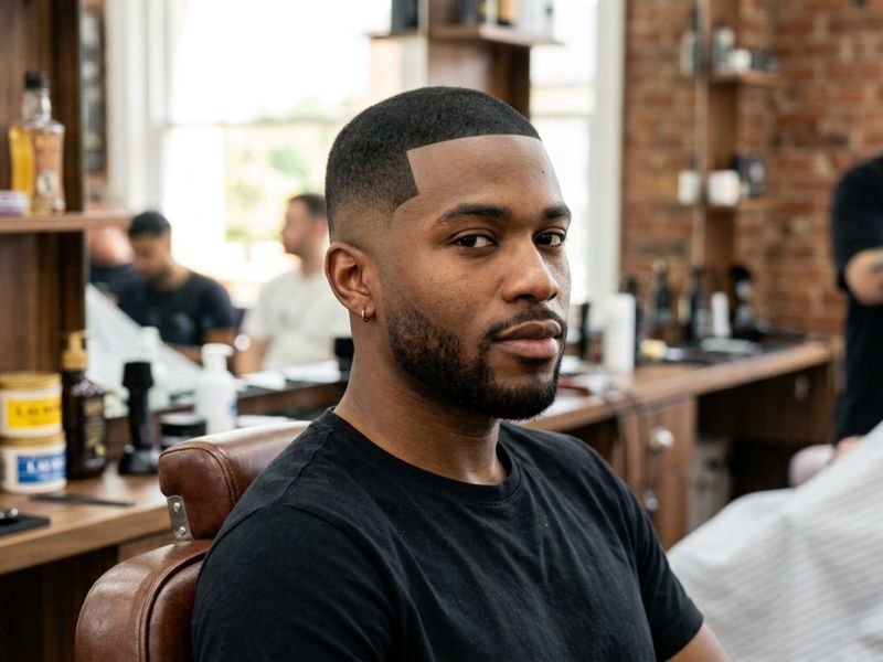 High Contrast Low Taper Fade Buzz Cut