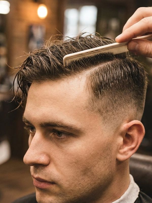 How to Style a Side-Swept Crew Cut Fade