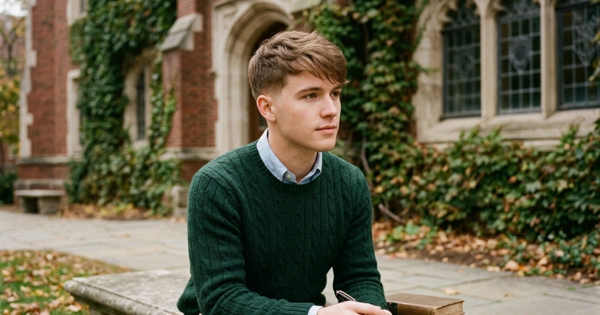Ivy-Inspired Low Taper Fringe