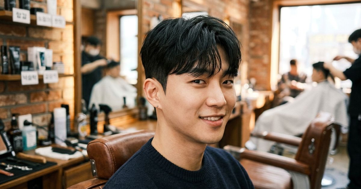 Korean Low Taper Fade Fringe