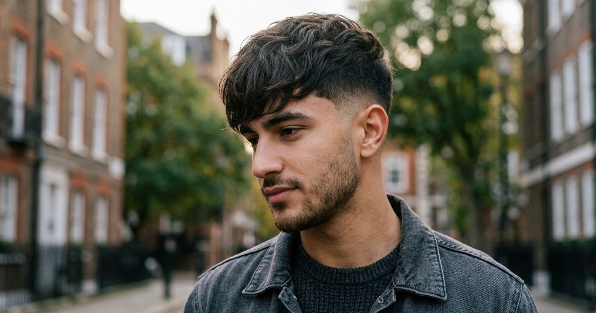 Long Fringe Low Taper Fade