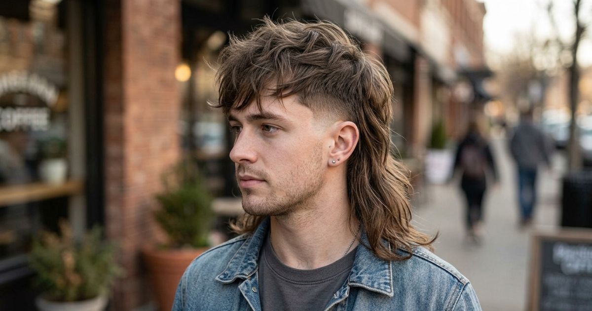 Long Low Taper Fade Modern Mullet Haircut
