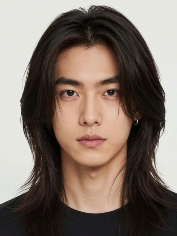 Long Straight Hair Mullet