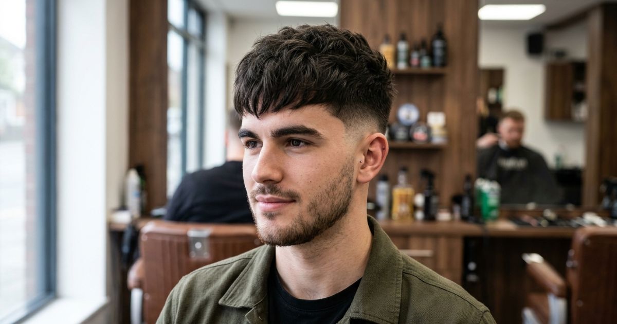 Low Drop Mid Taper Fade Fringe
