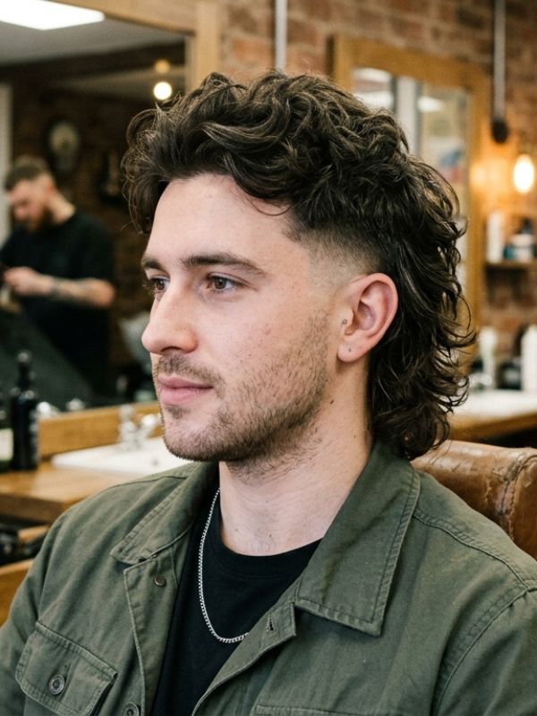 Low Fade Modern Mullet