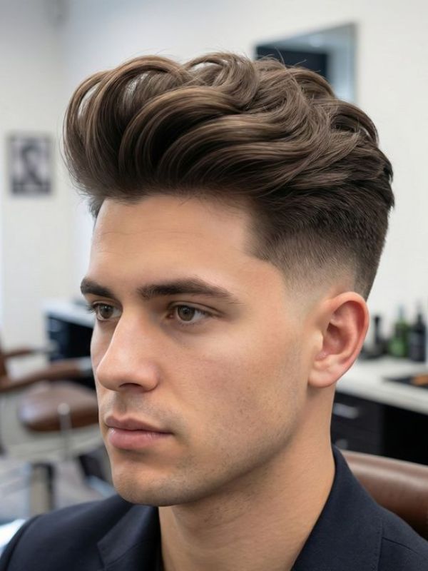 Low Taper Fade + Blowout