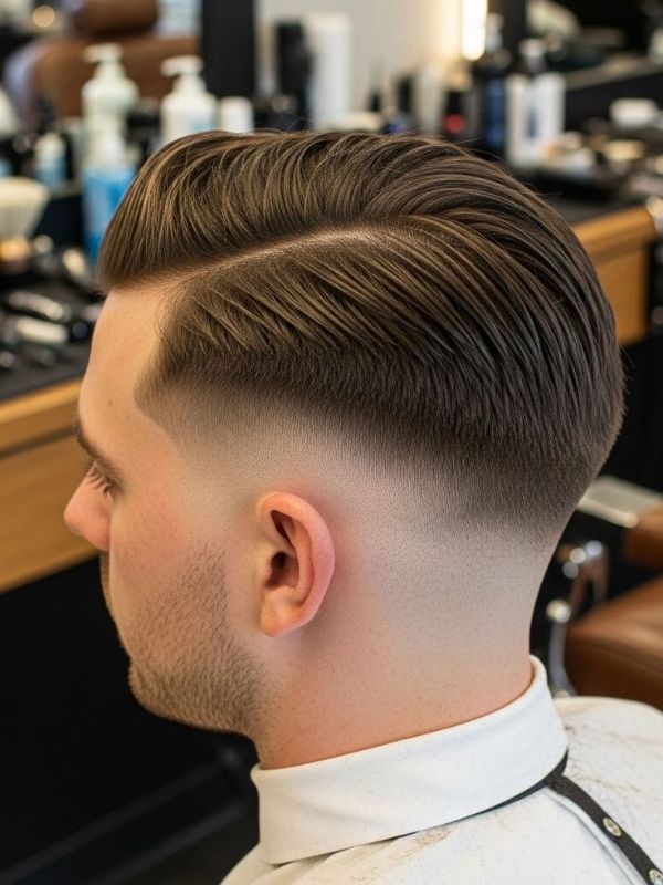 Low Taper Fade + Comb Over