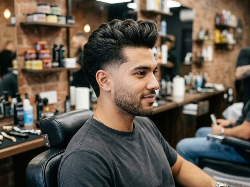 Low Taper Fade Drop Quiff