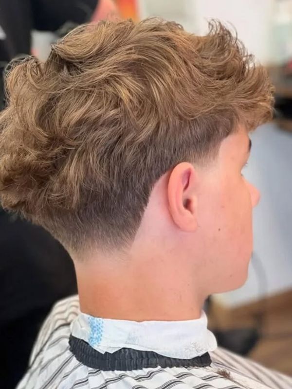 Low Taper Fade Fluffy Hair With Long Top