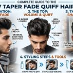 Low Taper Fade Quiff Haircut