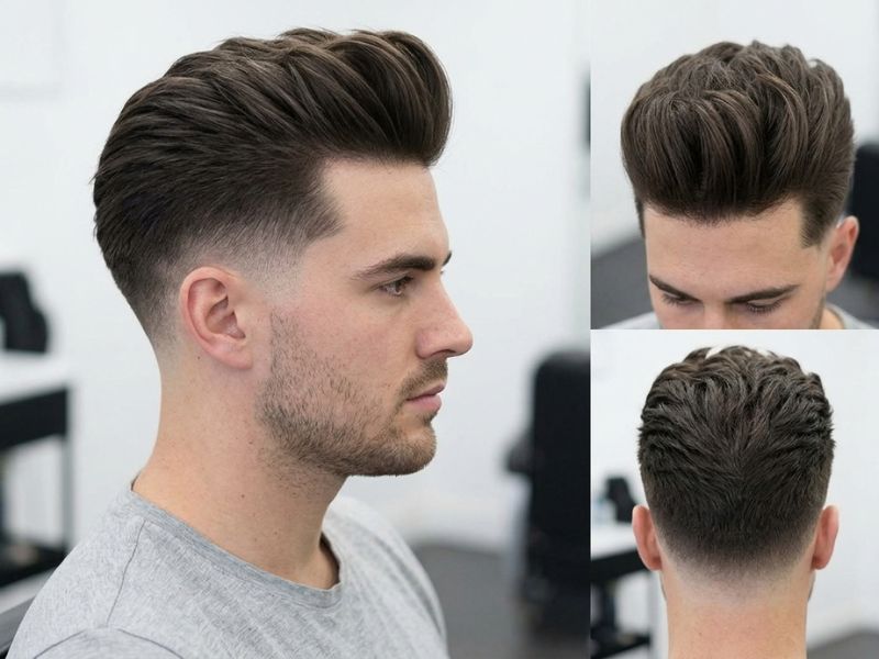 Low Taper Fade Quiff Undercut