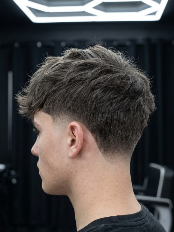  Low Taper Fade Textured Crop Fringe