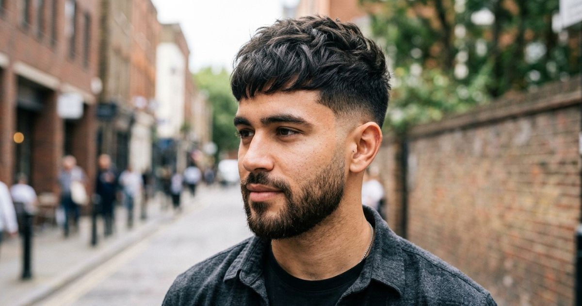 Low Taper Fade Textured Crop Haircut Short