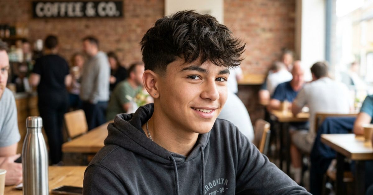 Low Taper Fade Textured Crop Haircut for Teen Boys
