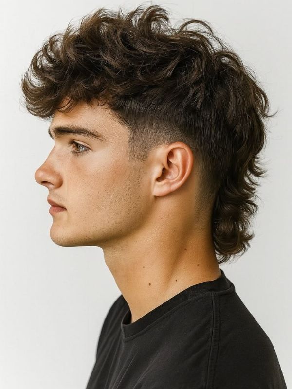  Low Taper Mullet Curly Hair