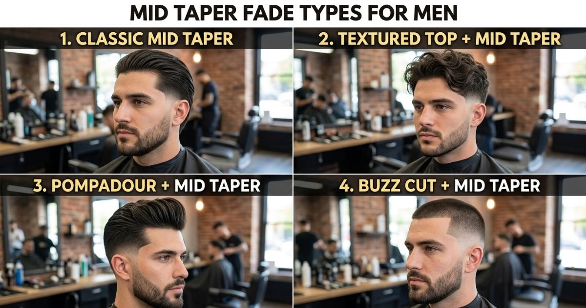 Mid Taper Fade Types