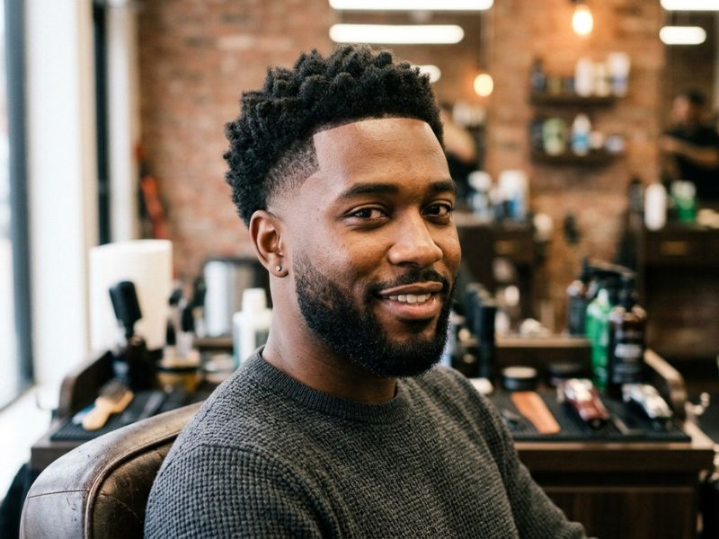 Modern Low Taper Fade Black Haircut