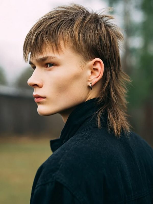 Modern Straight Hair Mullet