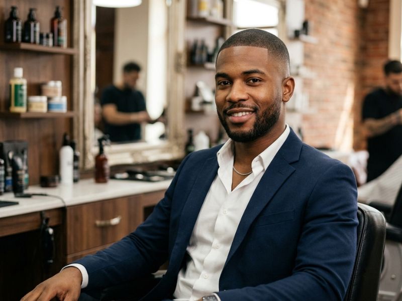Professional Low Taper Fade Buzz Cut