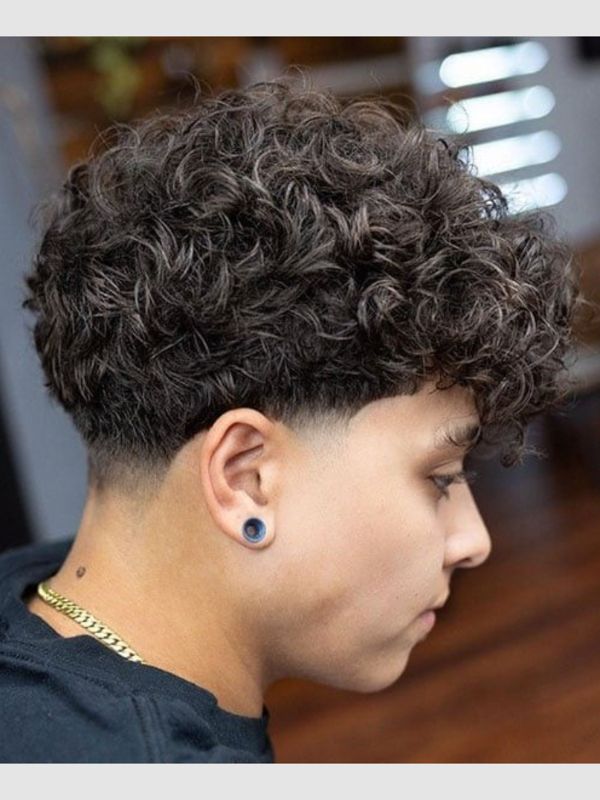 Puffy Hair With Taper Fade