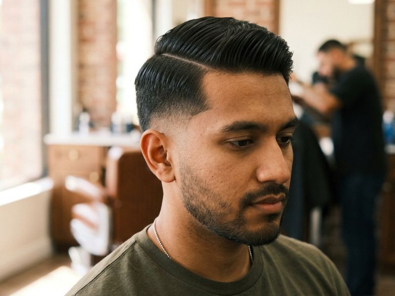 Short Low Taper Fade Side Part