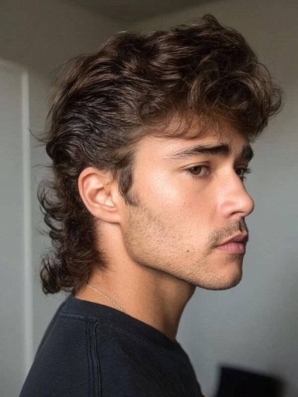 Short Wavy Mullet Men
