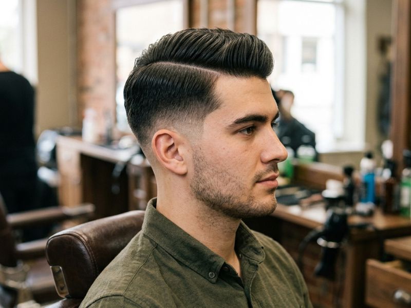 Side Part Low Taper